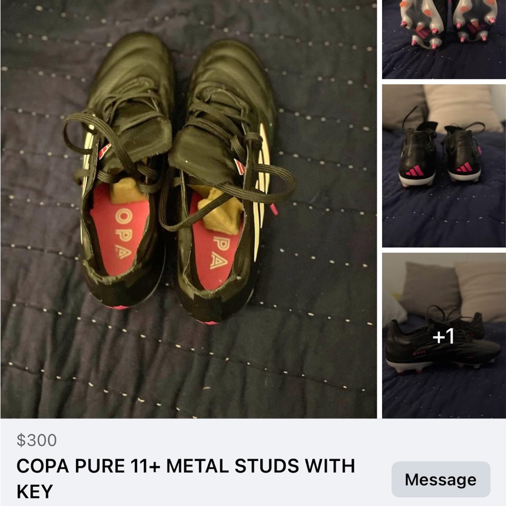 Adidas copa Pure 11 + metal studs
